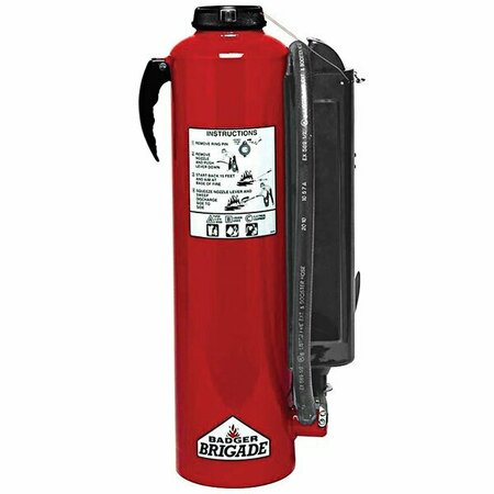 BADGER Brigade 466567 28.5 lb. Purple K High Flow Cartridge-Operated Fire Extinguisher 472466567